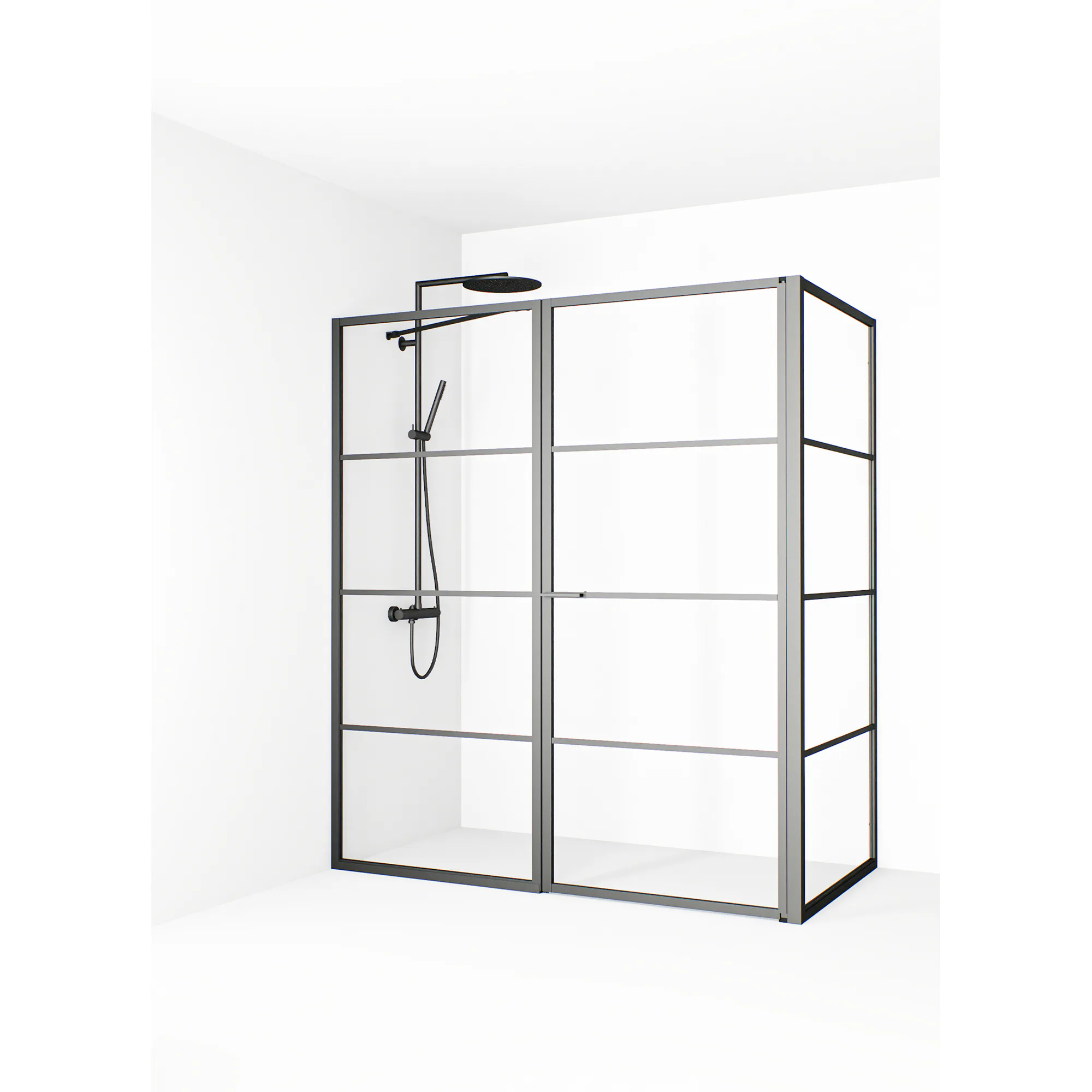 Empire L Med Spröjs Gun metal 96x75x98(1745-1775) Storlek: 960x750x980 mm