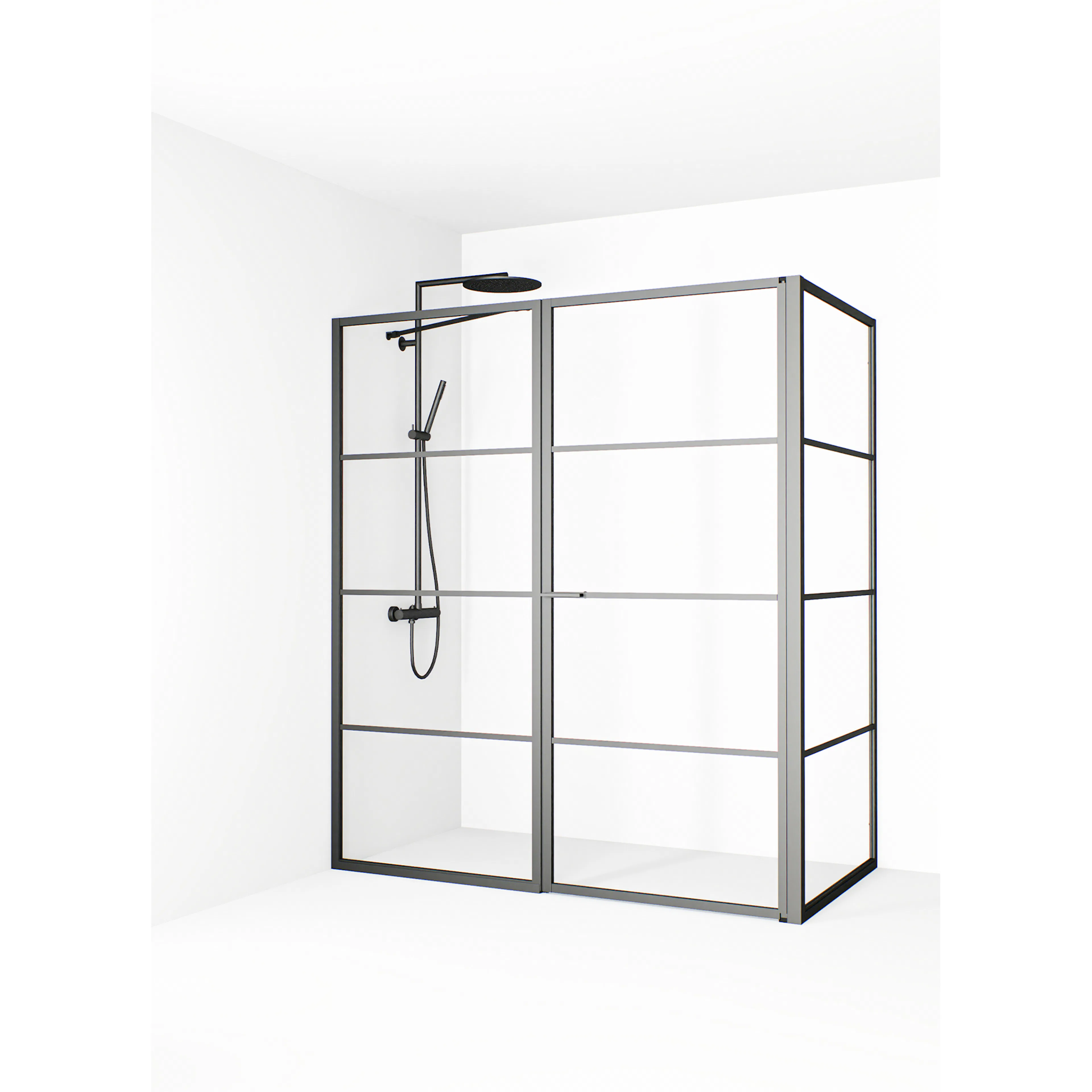 Empire L Med Spröjs Gun metal 76x75x78(1545-1575) Storlek: 760x750x780 mm