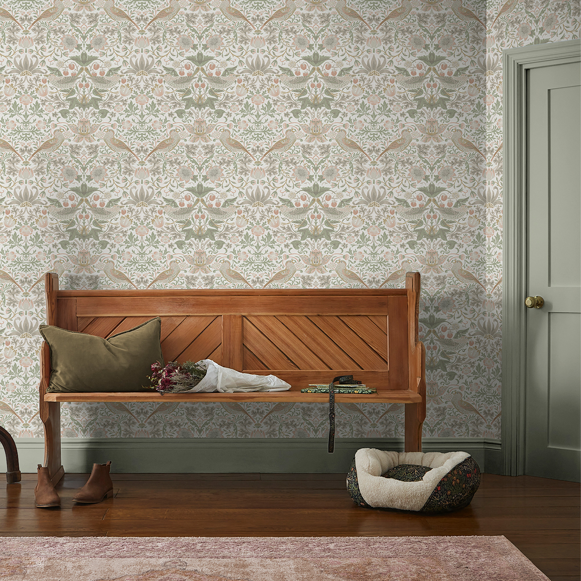 Tapet William Morris At Home Strawberry Thief 124233