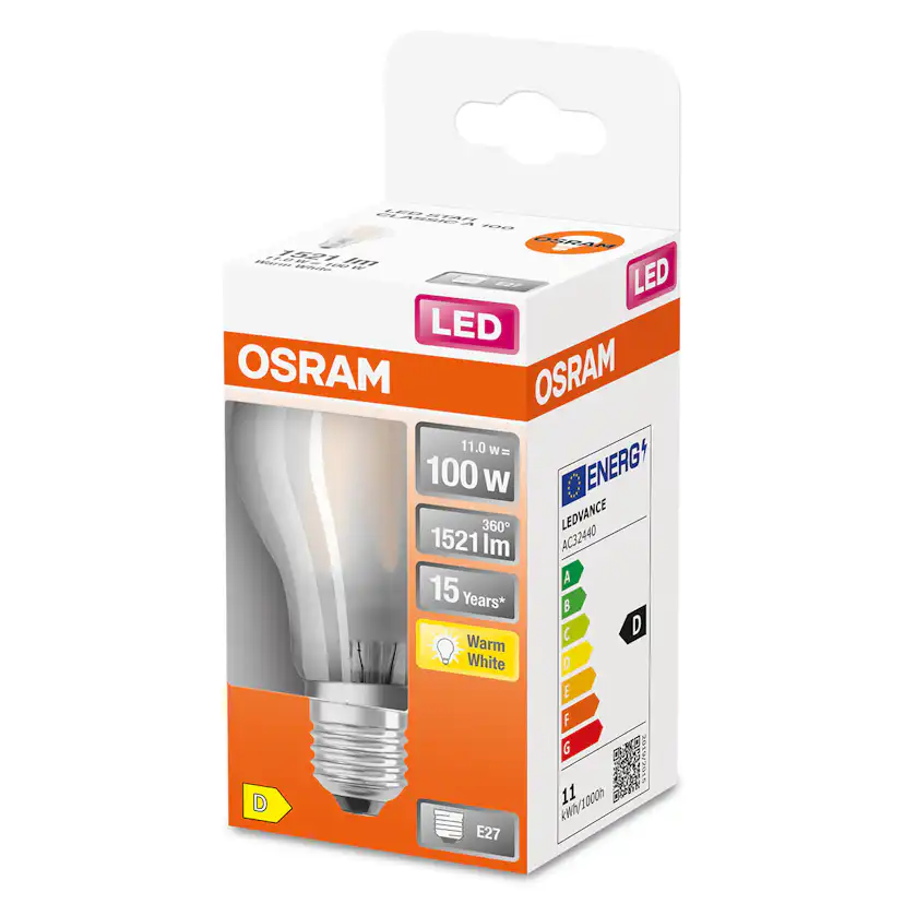 LED-Lampa Osram Normal (100) Box E27 827 Cl A