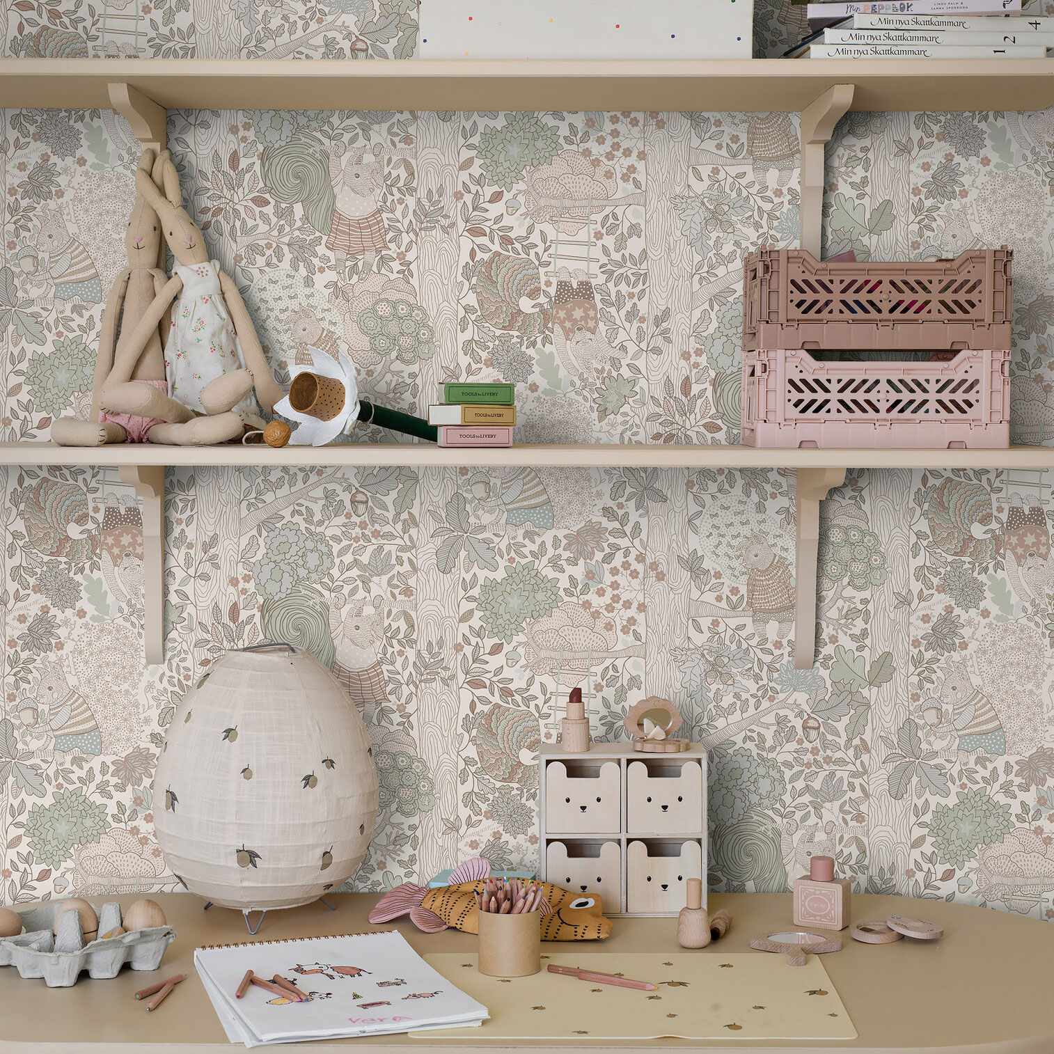 Tapet Boråstapeter Scandinavian Designers Mini Amanda Nordblad Charlie 6291