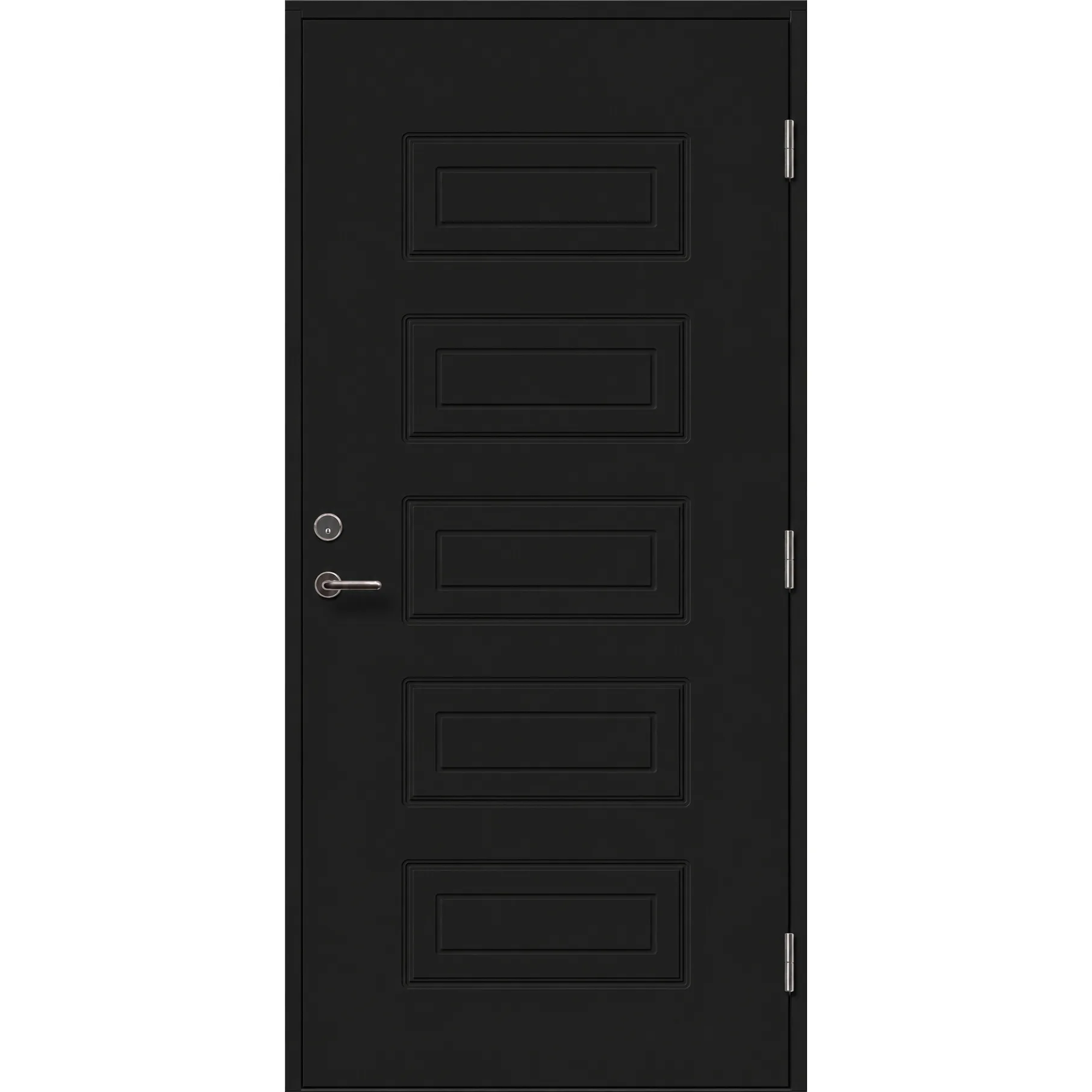 Ytterdörr Skandinaviska Dörrar Tradition tät Alvesta: 9x20, S-9000-N, Svart