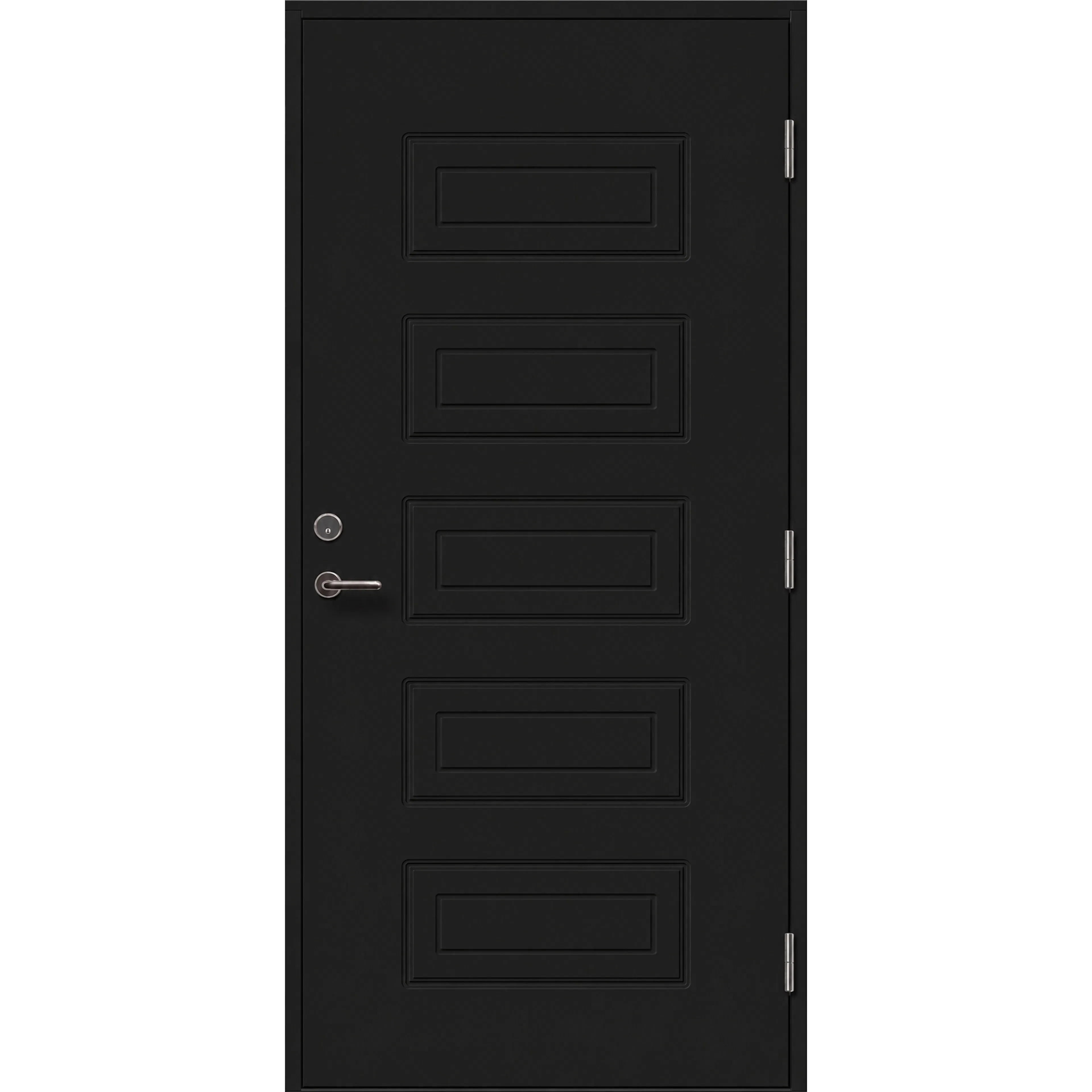 Ytterdörr Skandinaviska Dörrar Tradition tät Alvesta: 9x20, S-9000-N, Svart