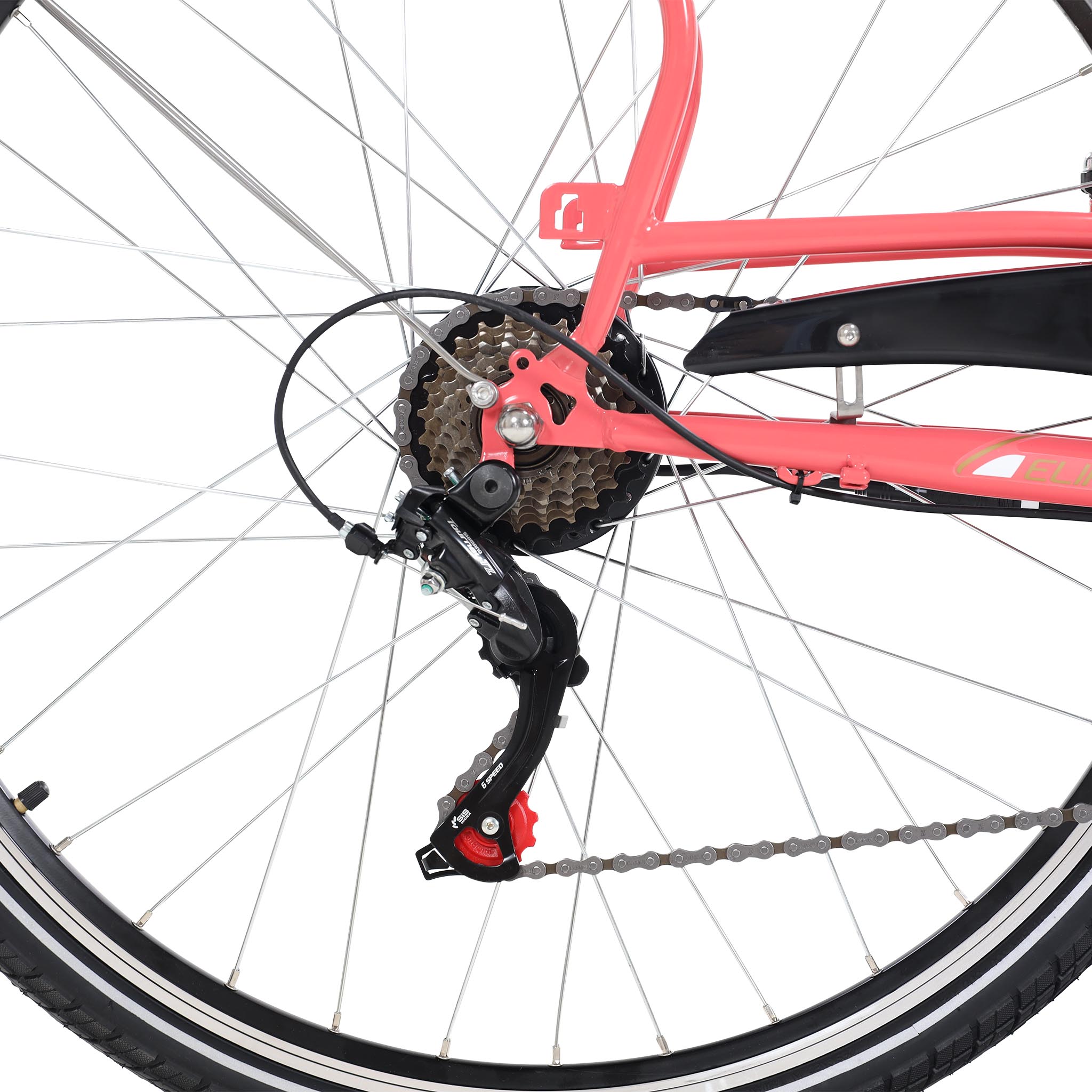 Elcykel Lyfco Dam 28" Elinor 13 Ah Rosa