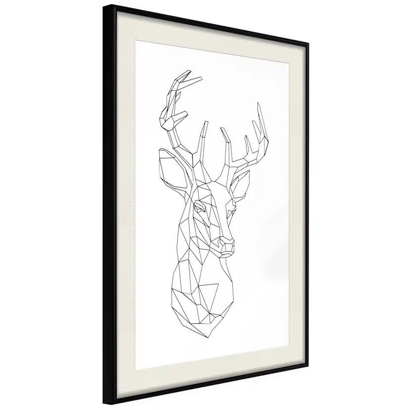 Poster Artgeist Affisch Geometric Deer