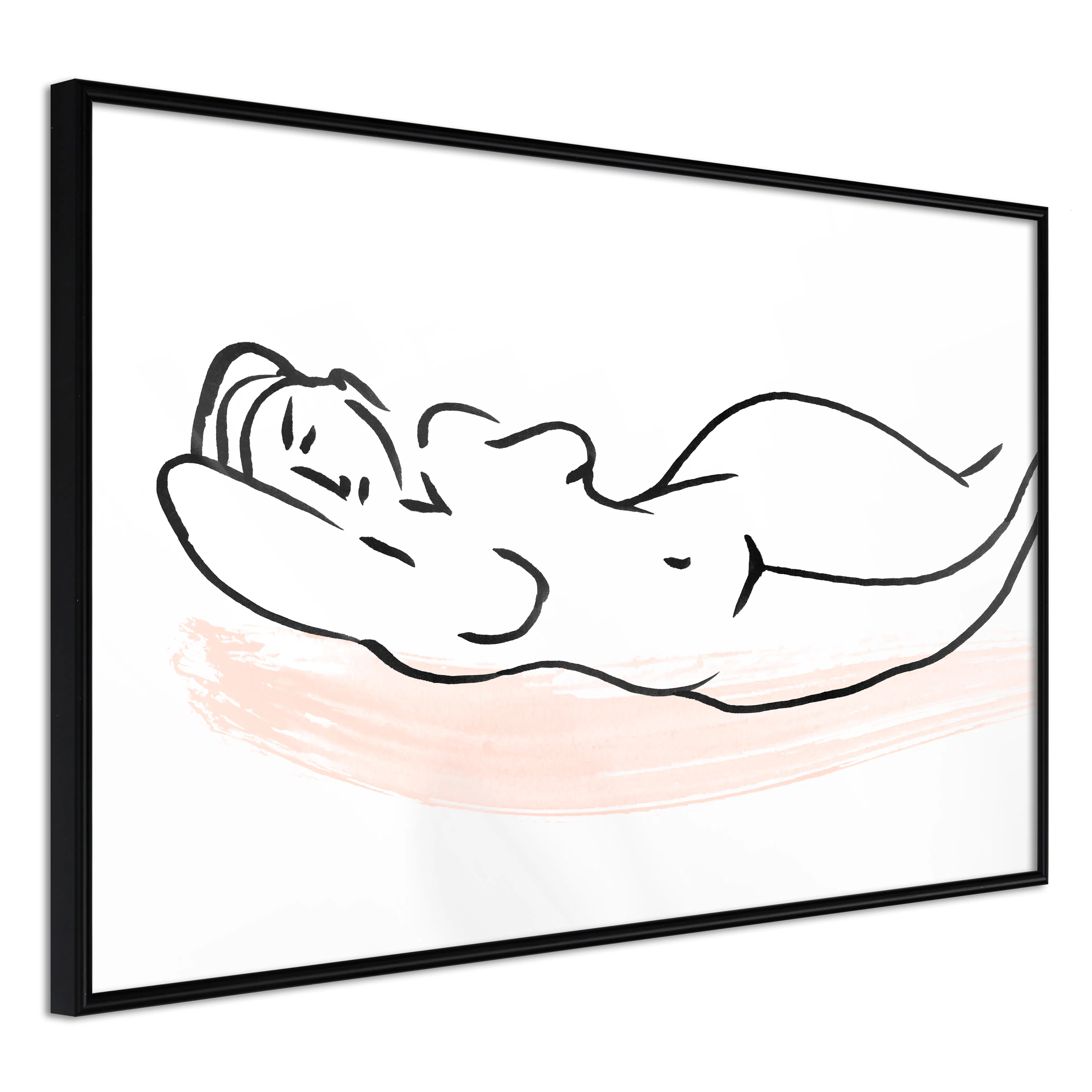 Affisch - Sunbathing [Poster] 30x20 Svart ram, 30x20 cm
