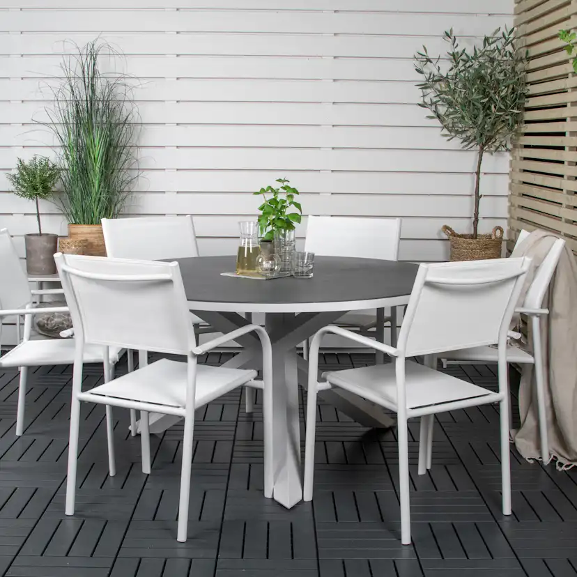 Matgrupp Venture Home Copacabana med 6 Siri Karmstolar