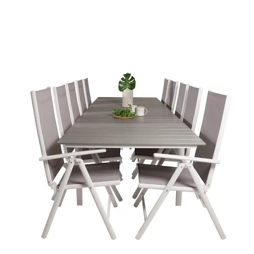 Matgrupp Venture Home Lova 224/324 med 10 Bront Stolar