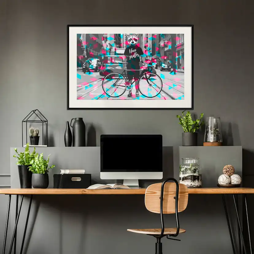 Poster Artgeist Affisch I Love Giraffes