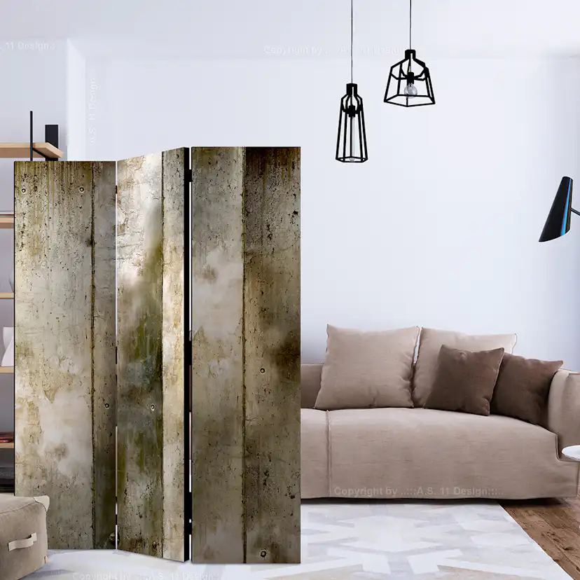 Rumsavdelare Skärmvägg Arkiio Gold Stripes 135x172 cm