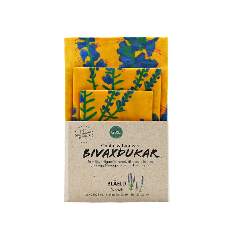 Bivaxinpackningar Gustaf & Linnea För Livsmedel 3-pack