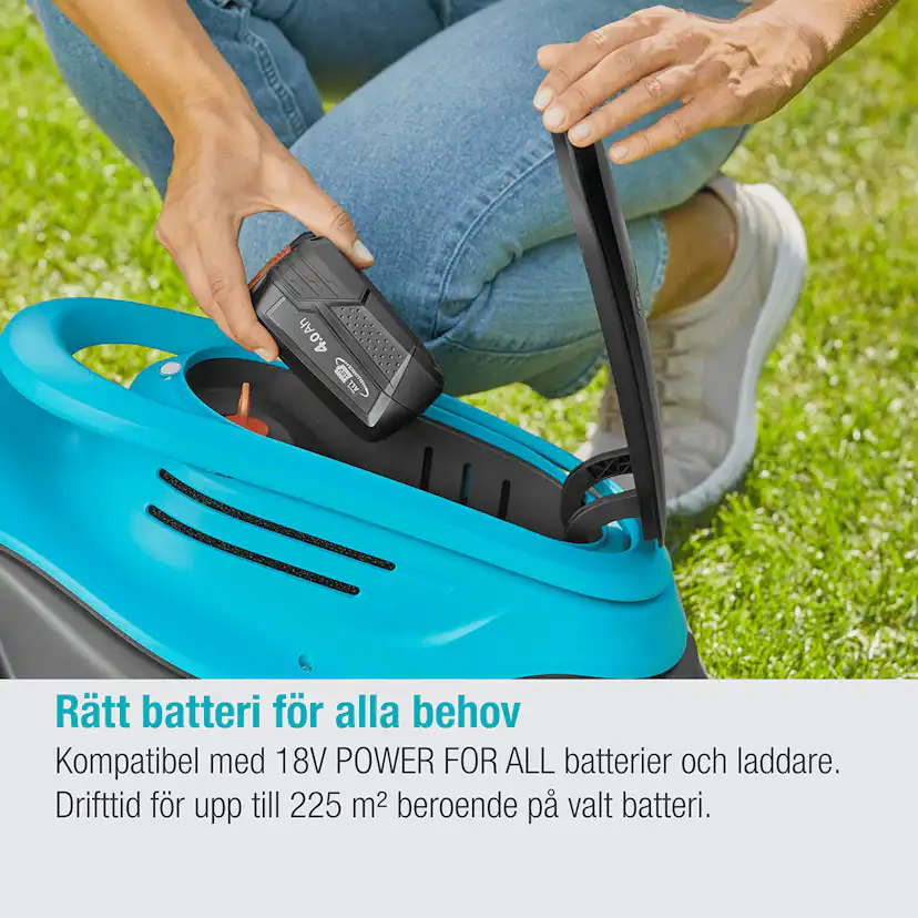 Batterigräsklippare Gardena PowerMax 30/18V utan Batteri och Laddare