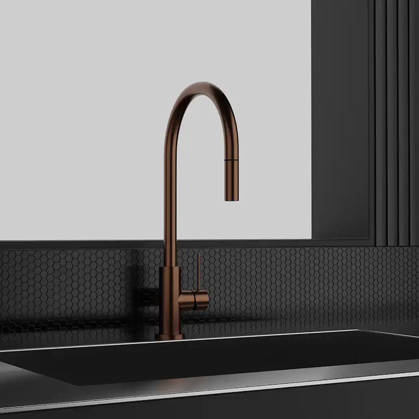 Köksblandare Scandtap Steel Accent med Utdragbar Pip