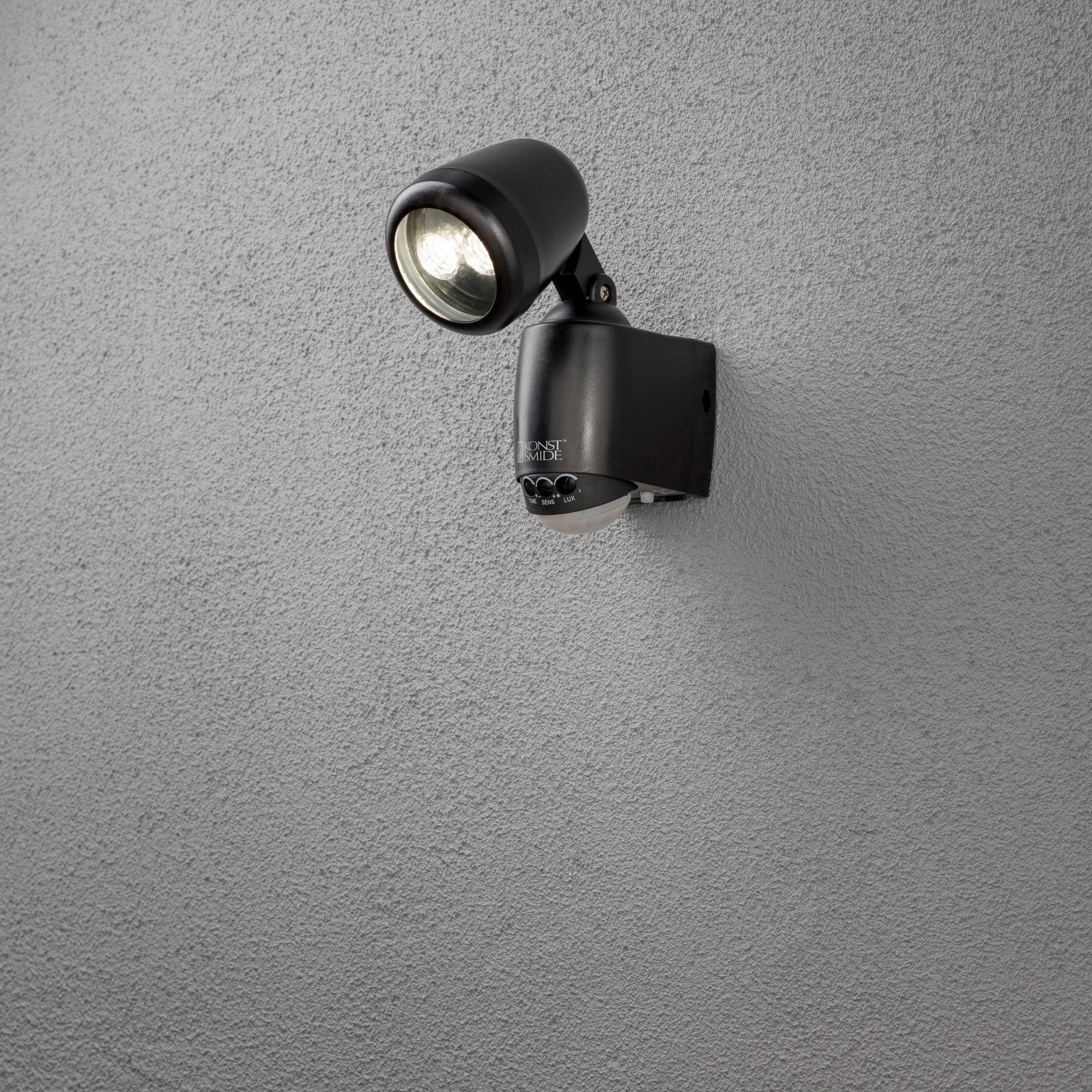 Vägglykta Gnosjö Konstsmide Prato High Power LED 1W Rörelsevakt Batteri