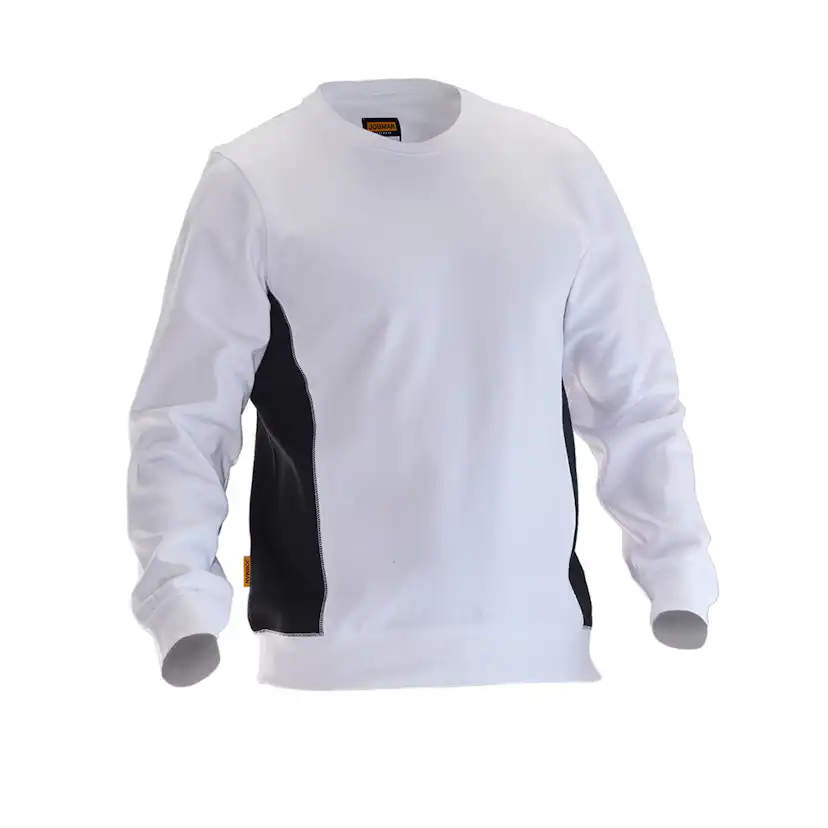 Sweatshirt, doubleface Vit/Svart M Storlek: M, Färg: Vit/Svart