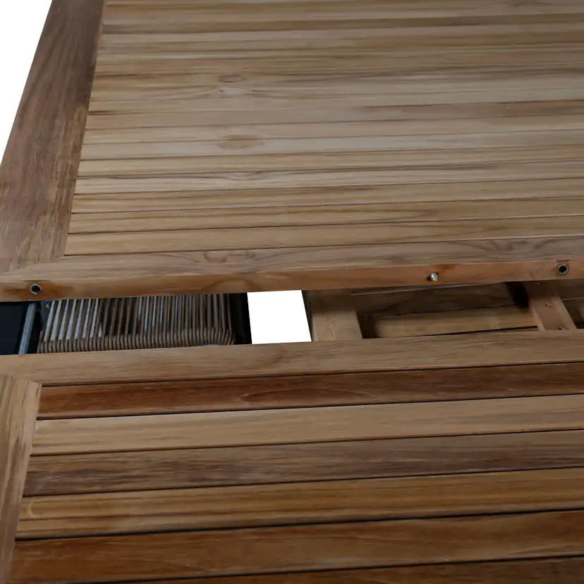 Panama - Table - 224/324*100 - svart Alu/Teak Svart/Teak