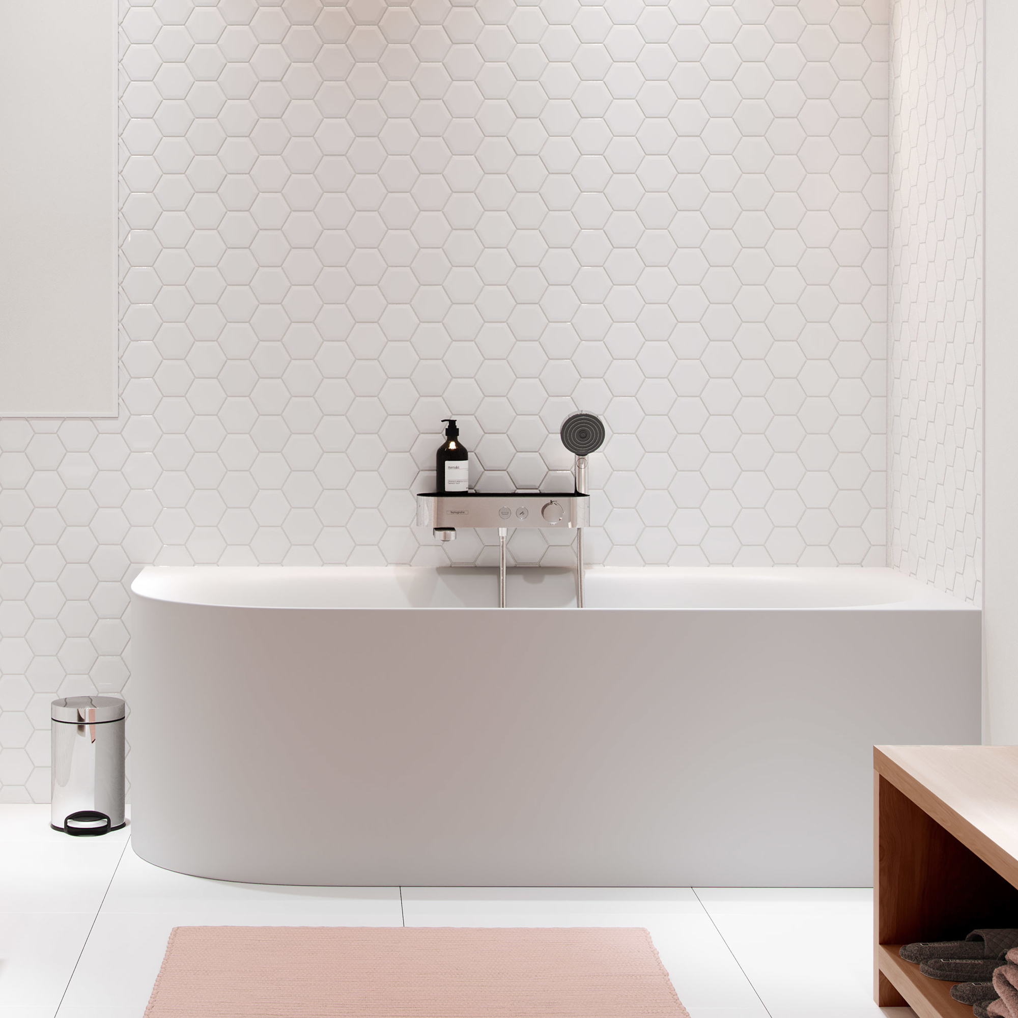 HG ShowerTablet Sel 400 Bad, Krom Krom