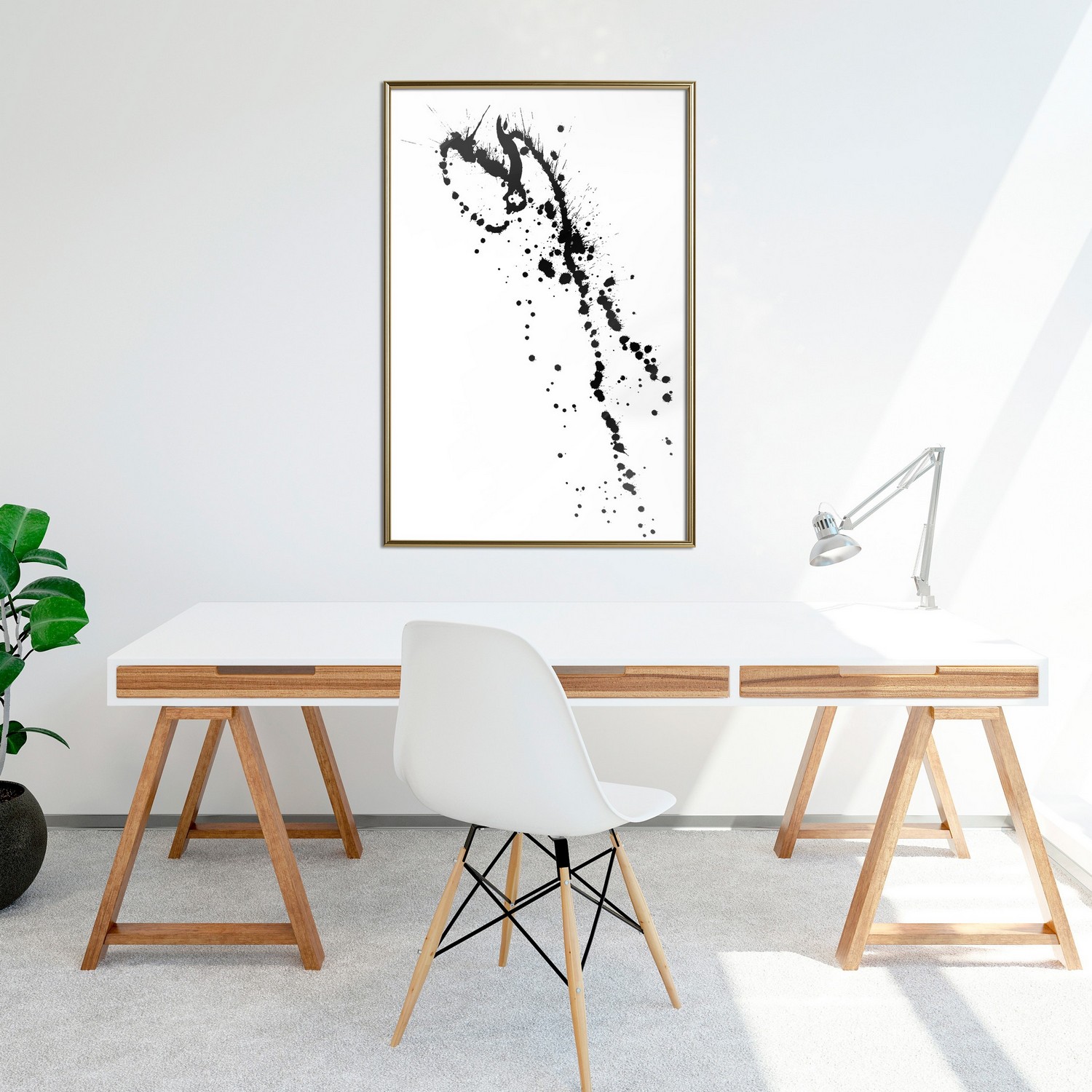 Poster Artgeist Affisch Black Splash