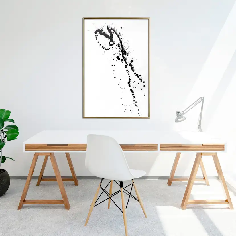 Poster Artgeist Affisch Black Splash