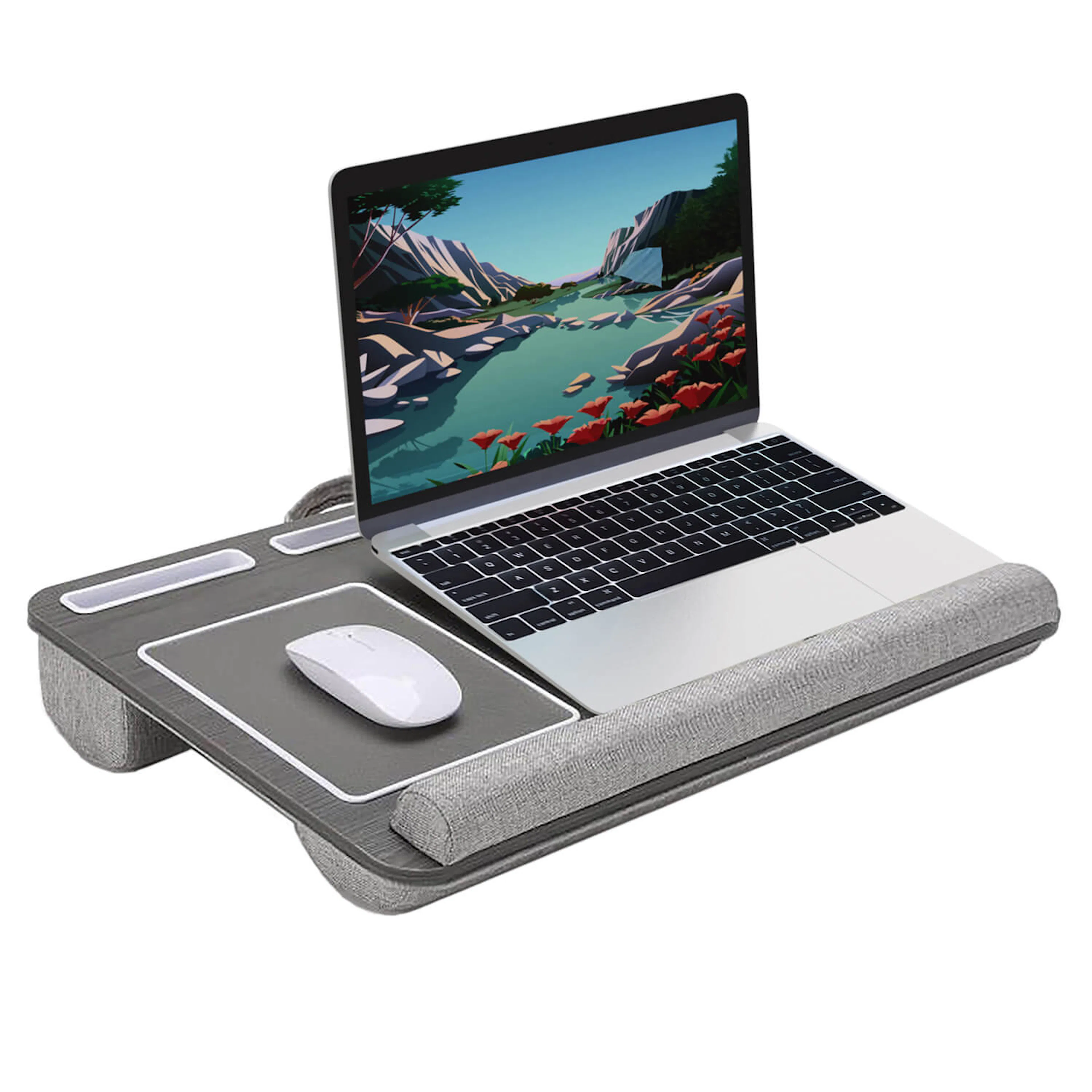 Laptopställ Desire2 för Knät Vänsterhänt Version Grå
