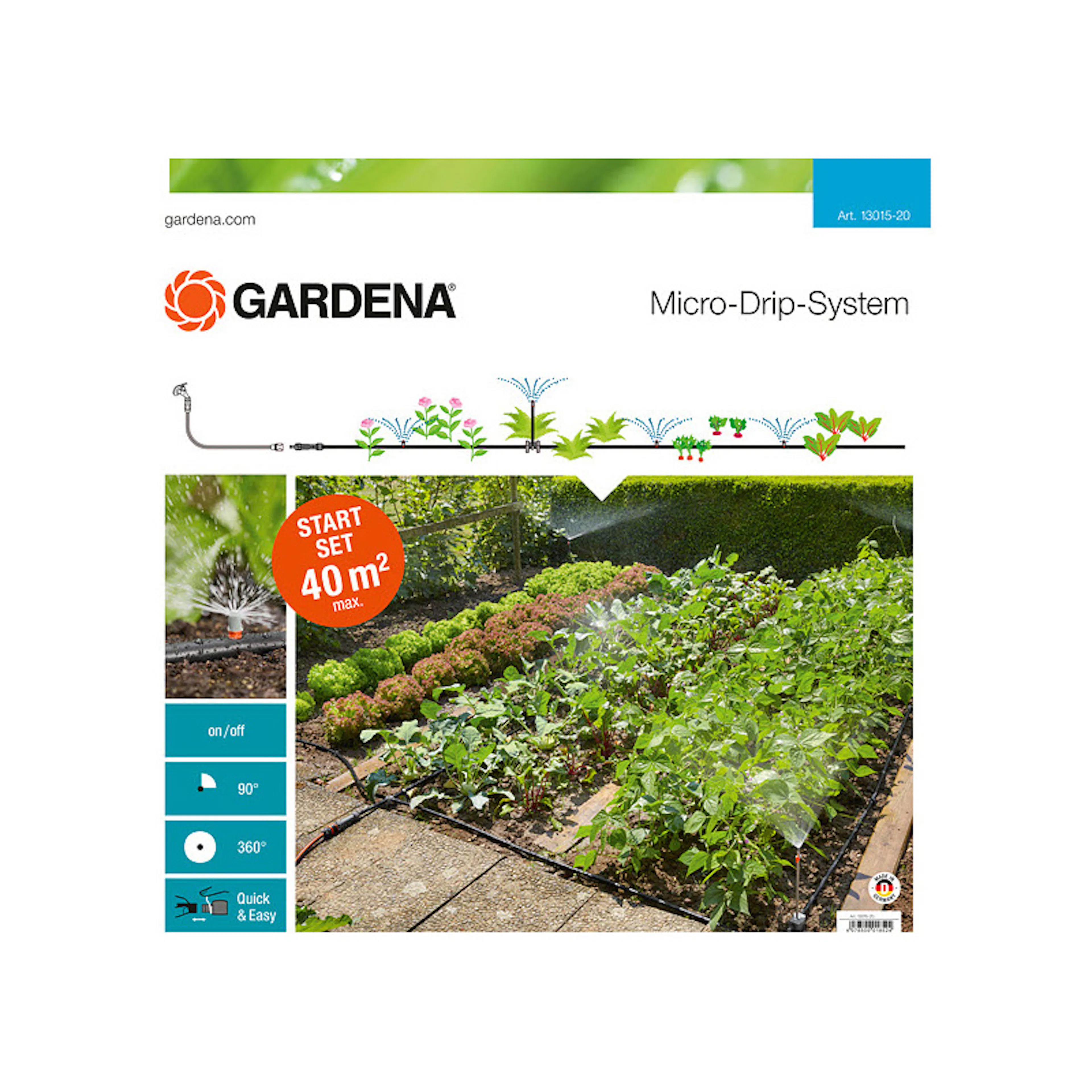 Bevattningsstartset Gardena Micro-Drip-System för Växtområden 2022