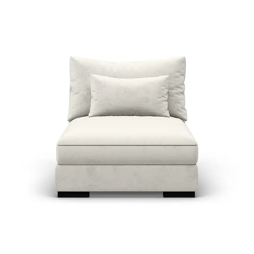 Dubai Mittmodul Sammet Beige/Grå