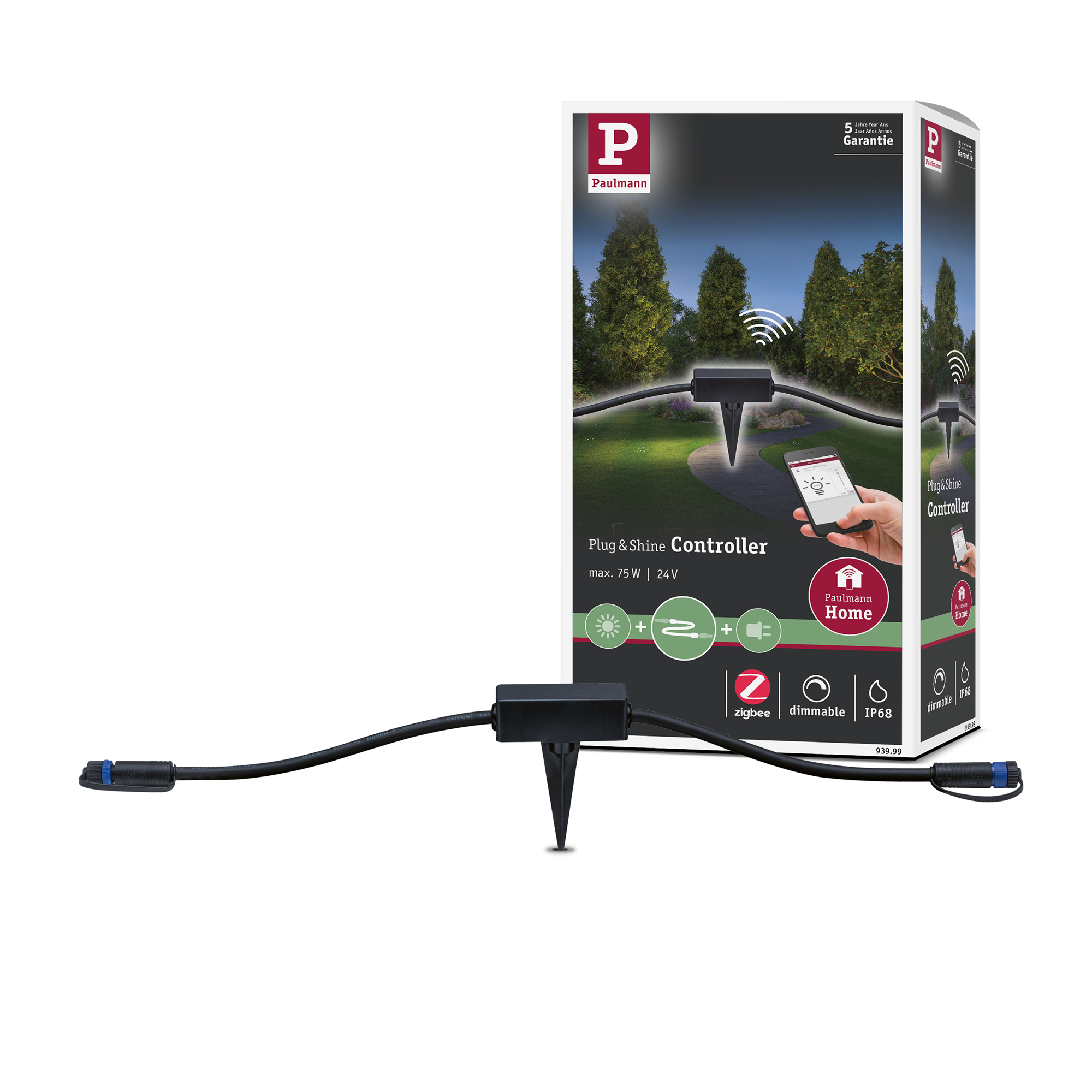 Tillbehör Paulmann Plug & Shine Smart Home Zigbee 3.0 Trådlös Styrenhet IP68