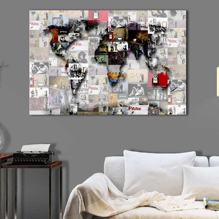 Tavla Arkiio Map Banksy Inspiration