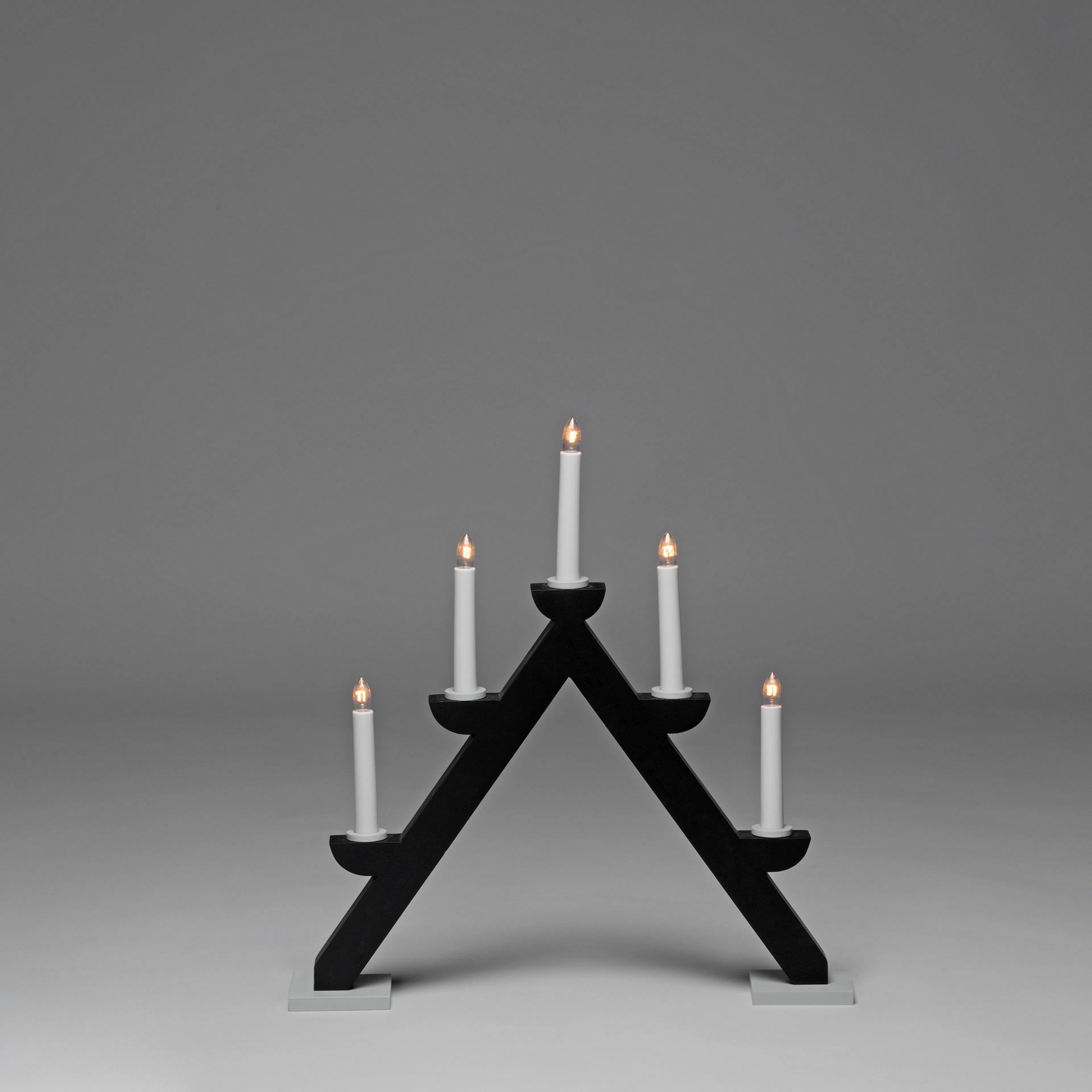 Adventsljusstake Gnosjö Konstsmide 5L Trä