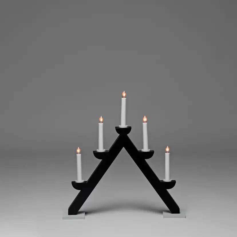 Adventsljusstake Gnosjö Konstsmide 5L Trä
