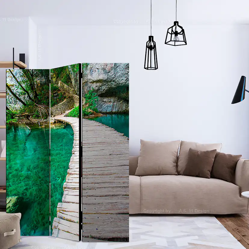 Rumsavdelare Skärmvägg Arkiio Plitvice Lakes National Park Croatia 135x172 cm