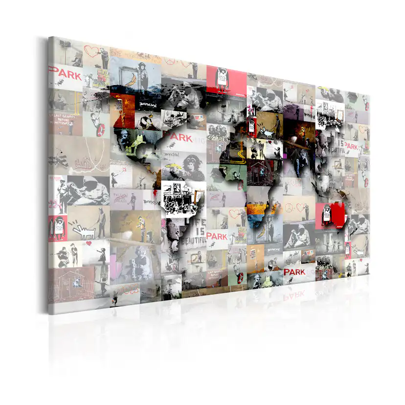 Tavla Arkiio Map Banksy Inspiration