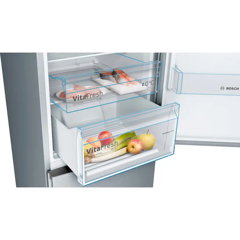 Bosch kyl/frys KGN36VLED Black inox
