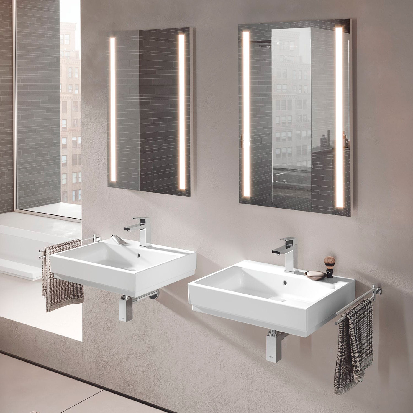 Tvättställ Grohe Cube Ceramic 39473 60 cm