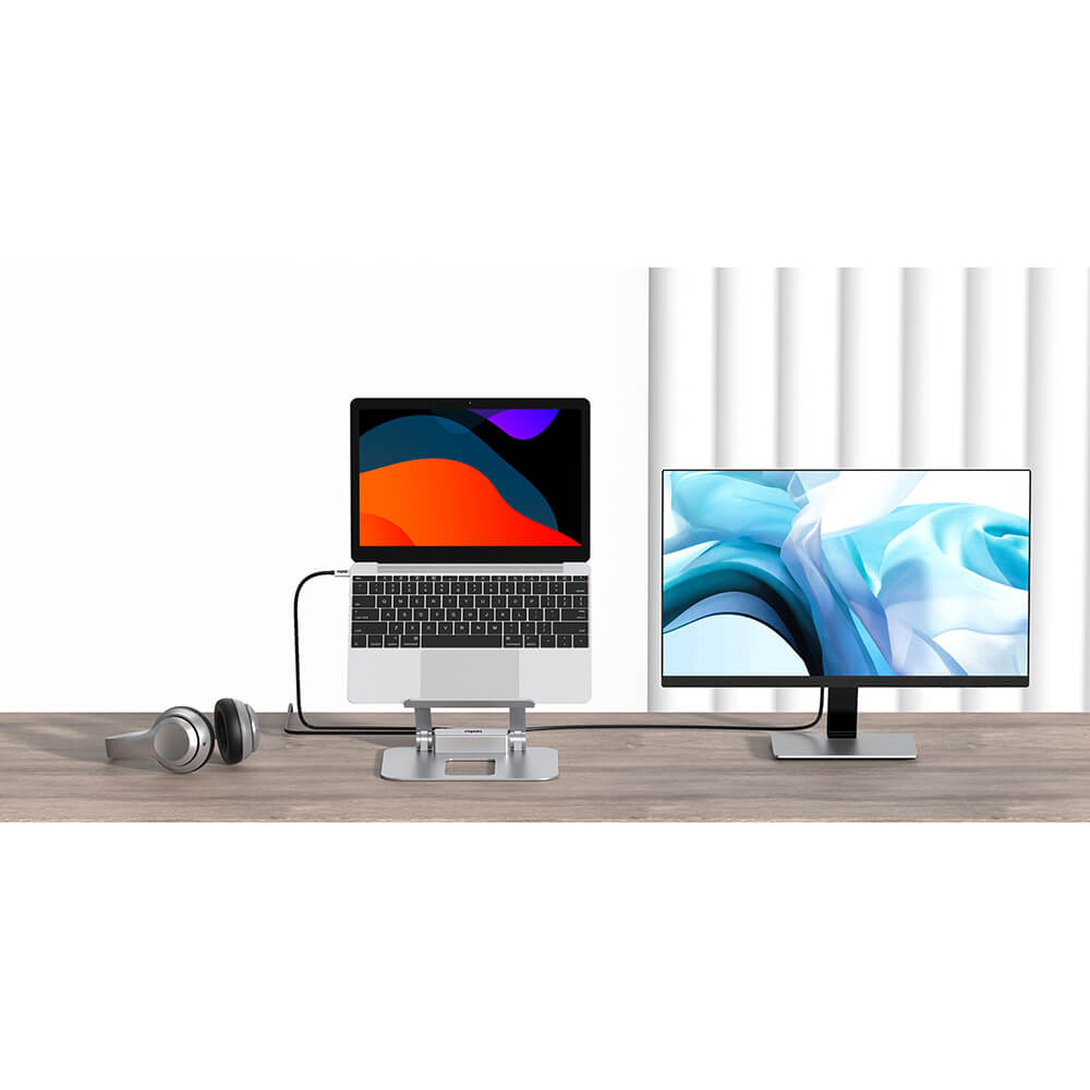 Laptopställ RAPOO UCS-5001 med USB-C Hubb