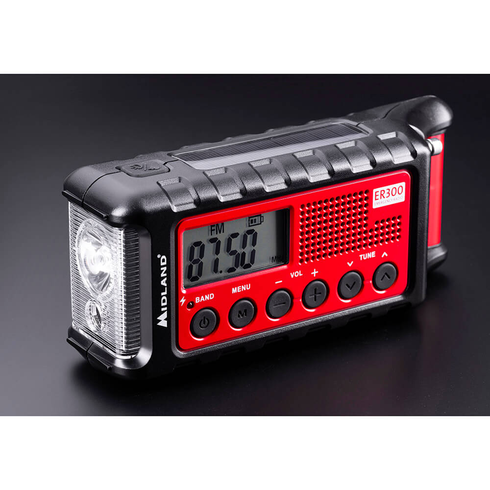 Nödradio Power Bank Midland ER300 Röd/Svart