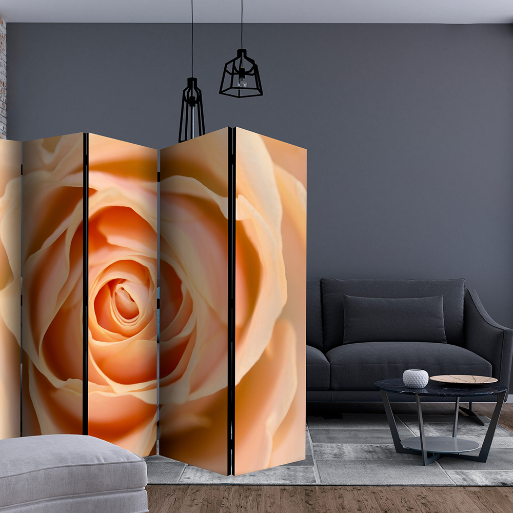 Rumsavdelare Skärmvägg Arkiio Peach-Colored Rose II 225x172 cm