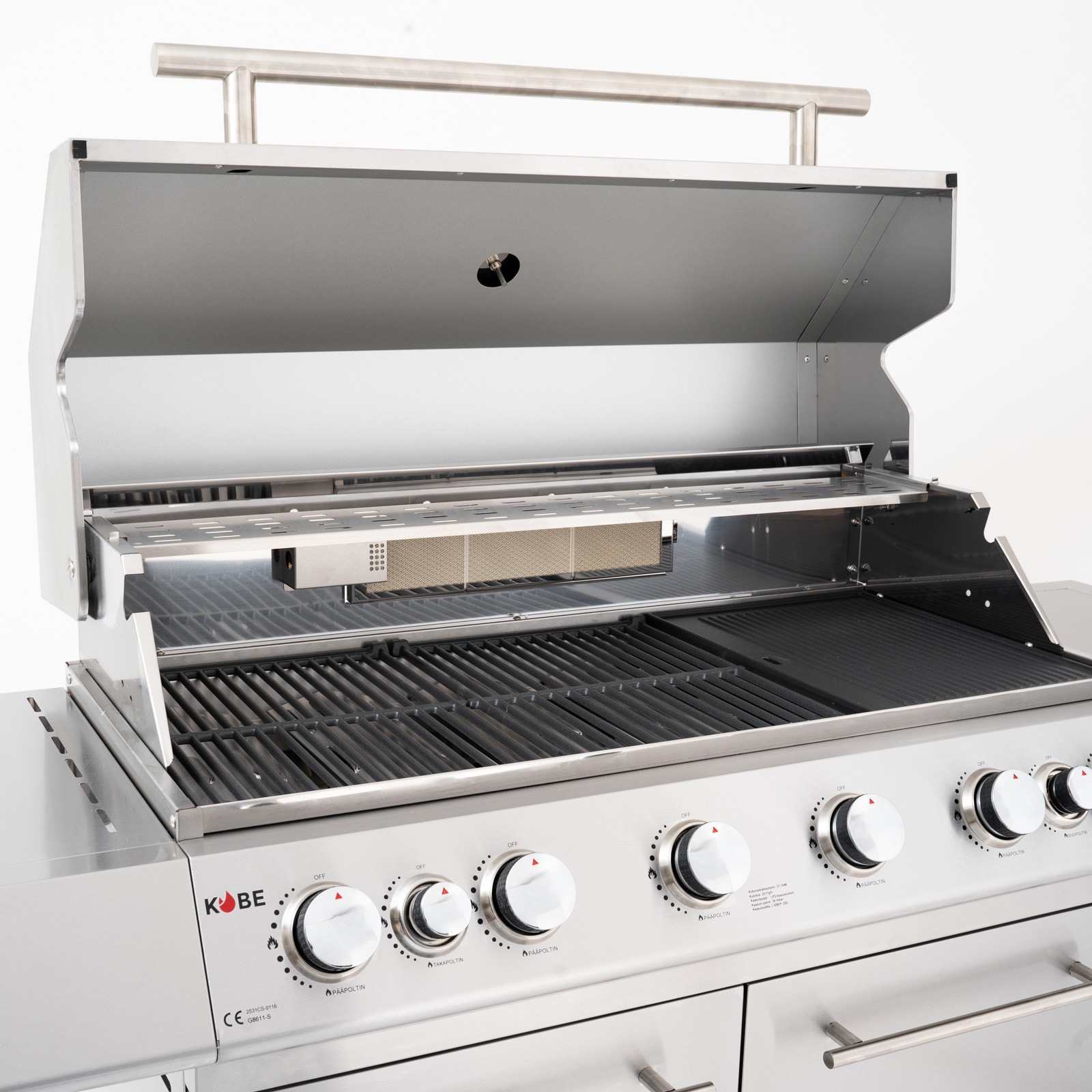 Gasolgrill Kobe 6+1+1 Rostfritt Stål