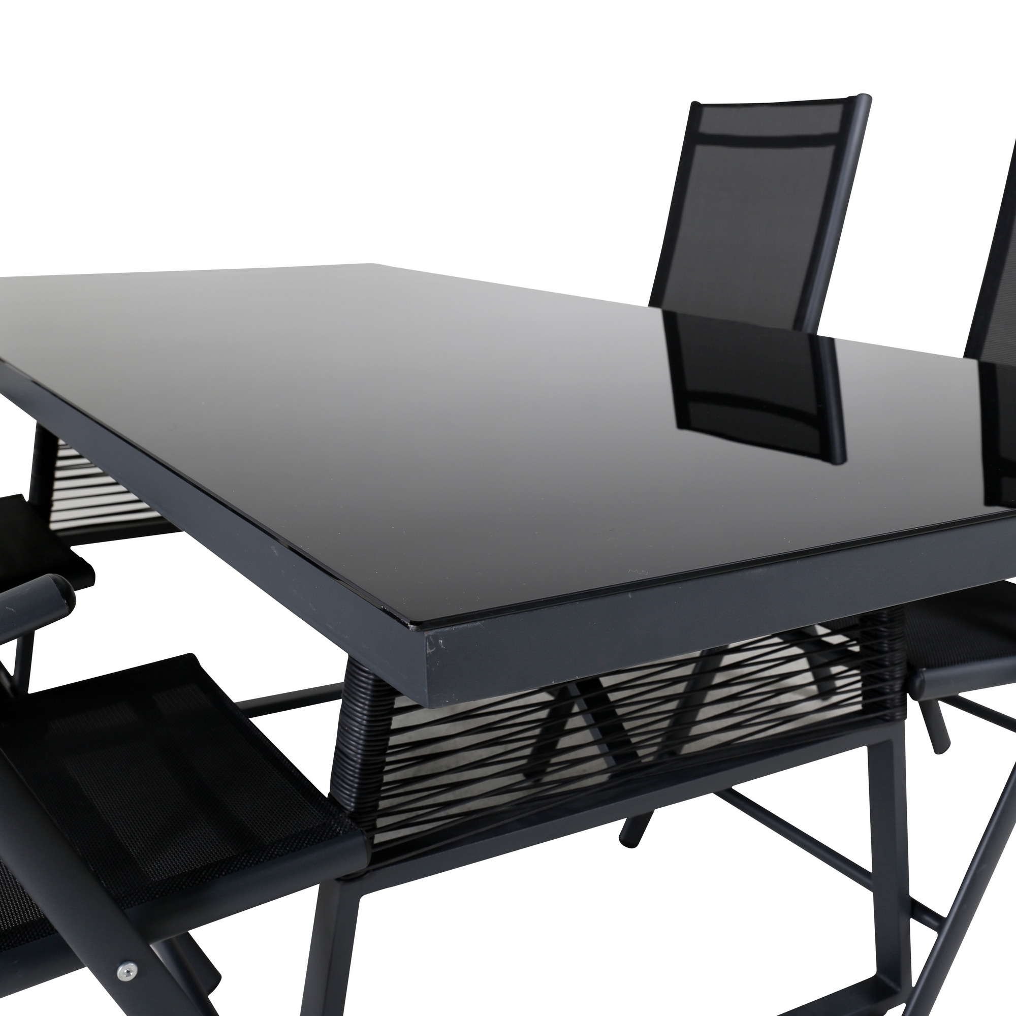 Matgrupp Venture Home Dallas Matgrupp Utomhus 193cm med 4 Break Positionsstolar