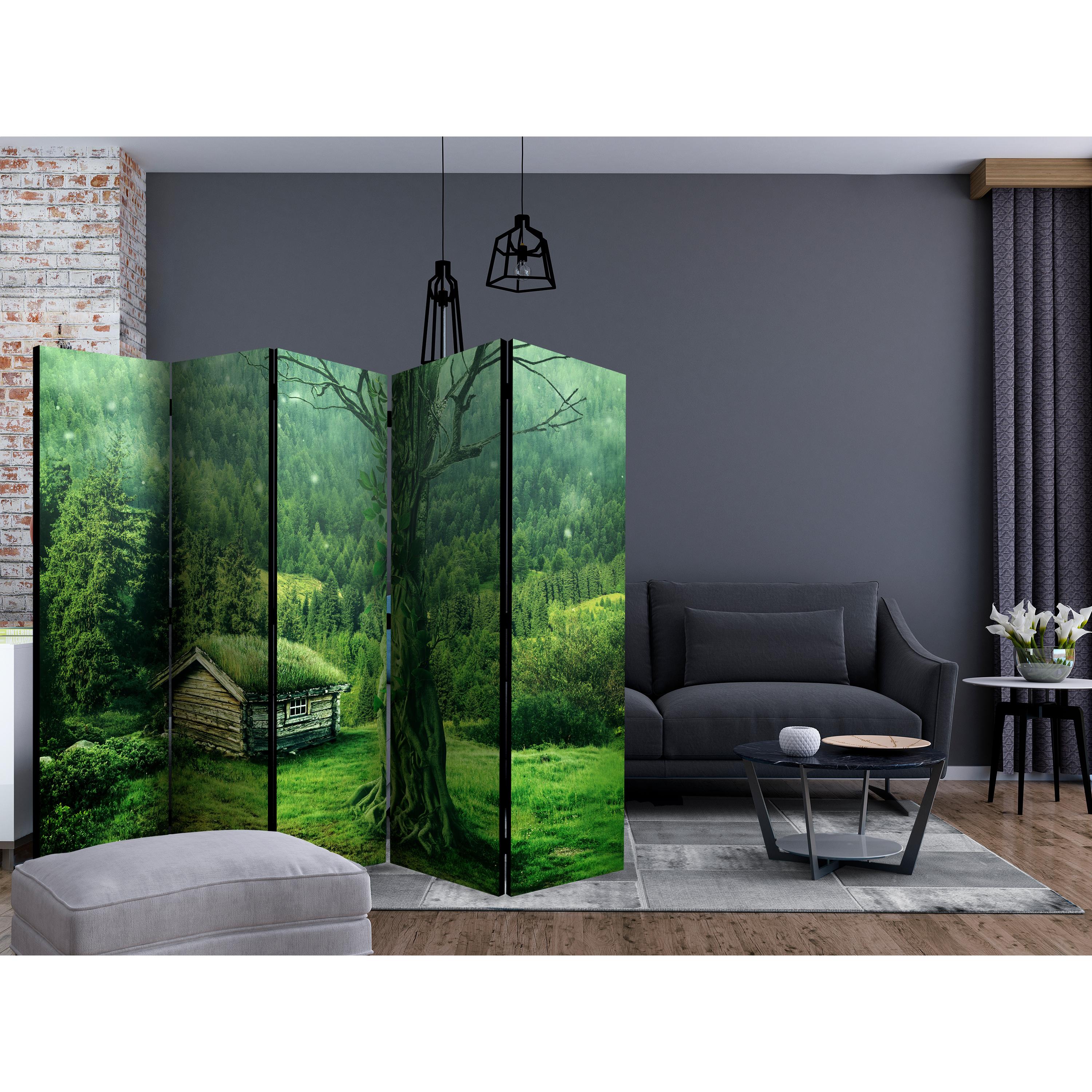 Rumsavdelare Skärmvägg Arkiio Green Seclusion II 225x172 cm