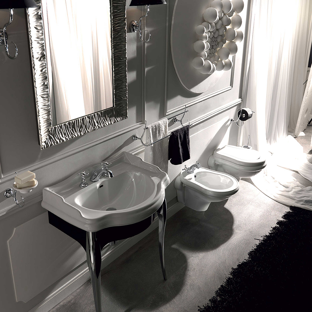 Bidé Lavabo Retro Vägghängd