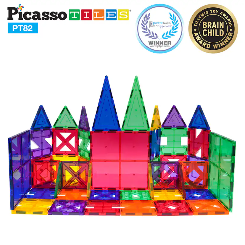 Magnetplattor Picasso Tiles 82 bitar