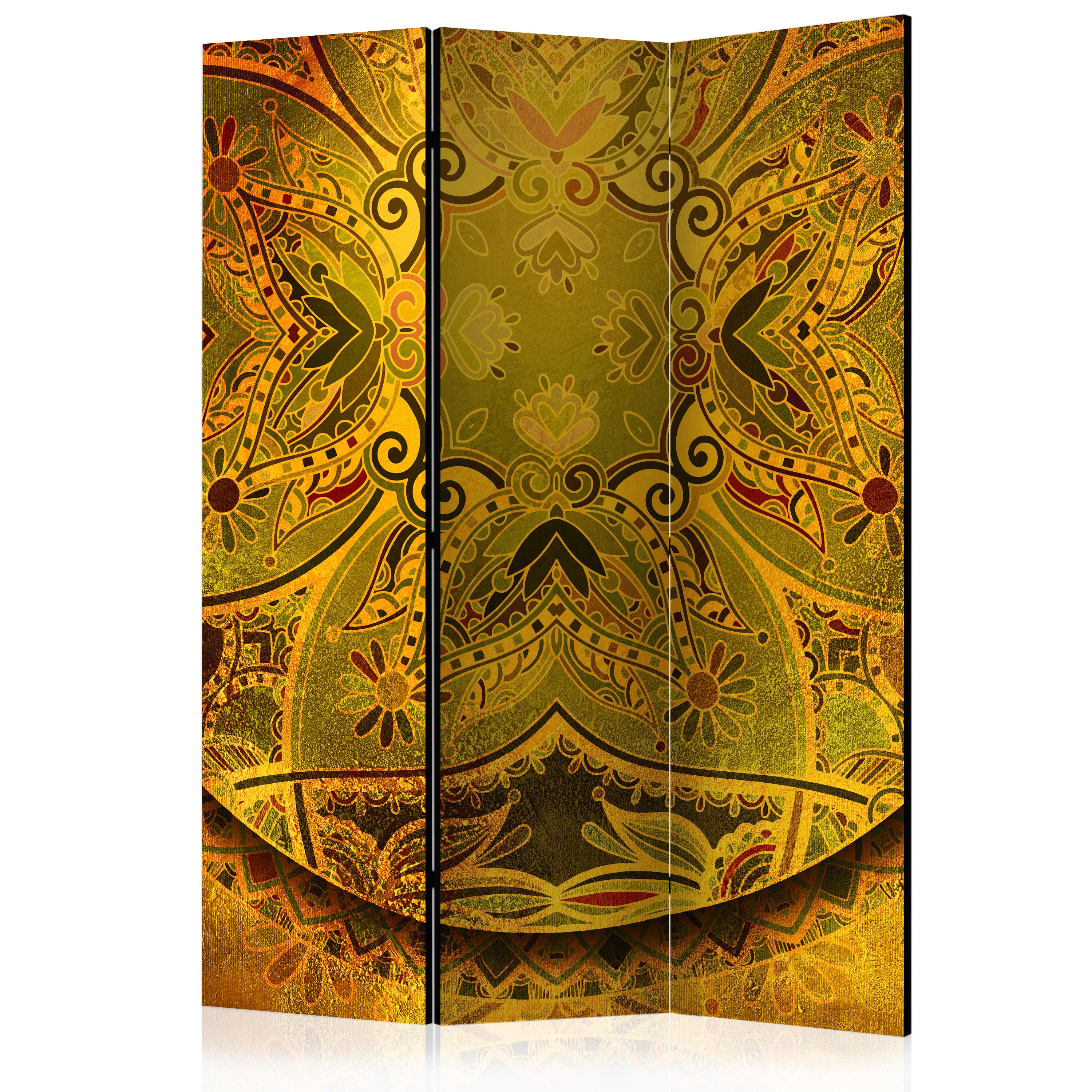 Rumsavdelare Skärmvägg Arkiio Mandala: Golden Power 135x172 cm