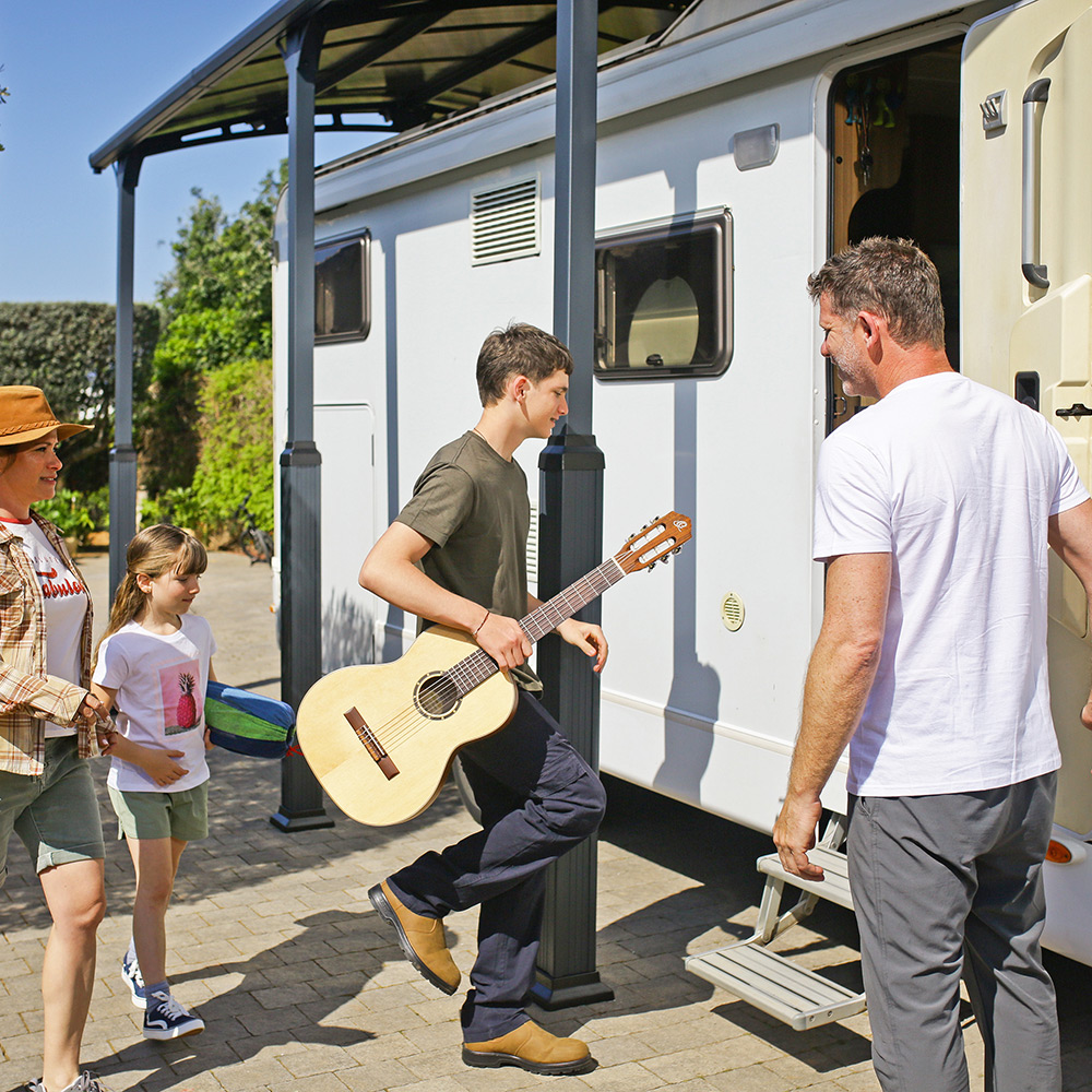 Carport Canopia by Palram Alpine I Metall För Husbil 3,6x8,5 m