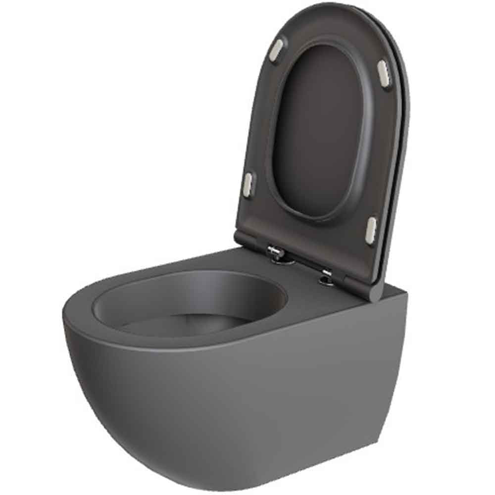 Comoda Vägghängd Toalettstol, Anthracite