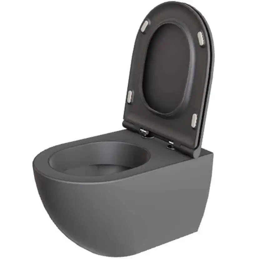 Comoda Vägghängd Toalettstol, Anthracite