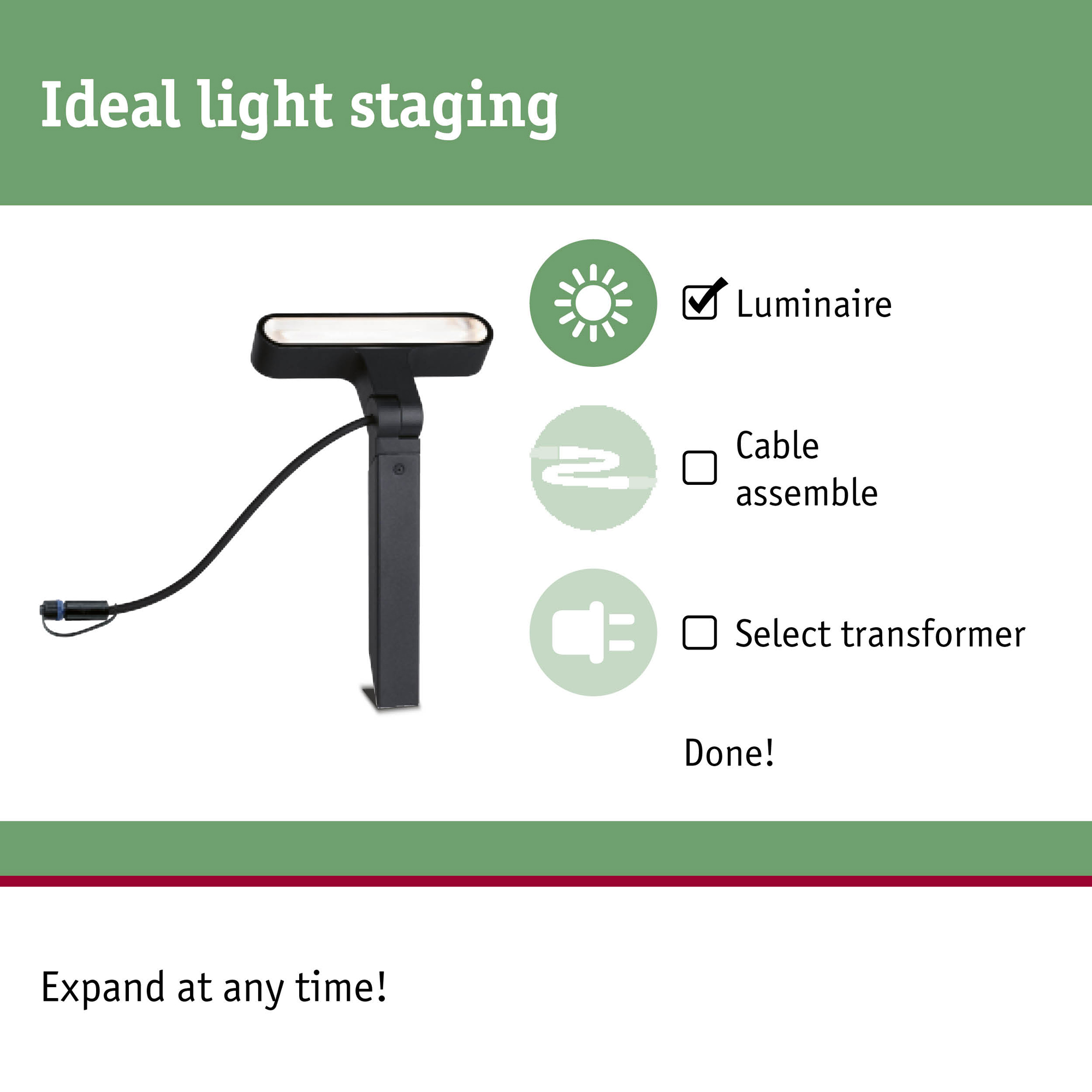Spotlight Paulmann Ito Plug & Shine LED IP65 24V