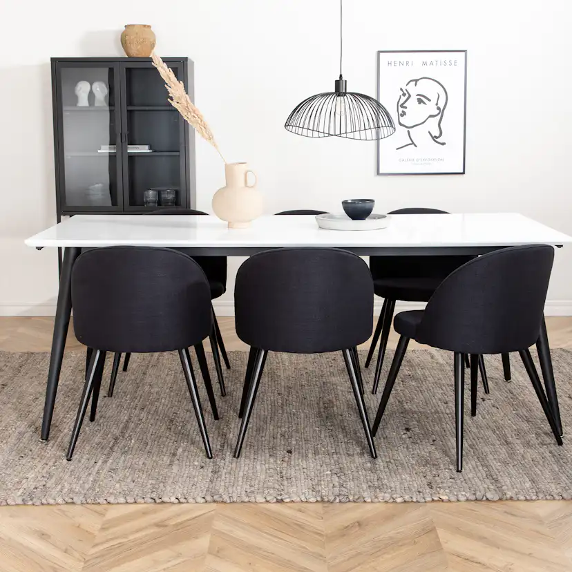 Matgrupp Venture Home Jolie med 6 Valentina Stolar