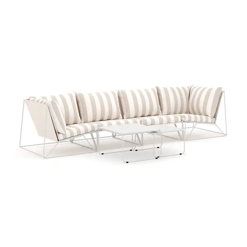 Loungesoffa Comfort Garden Usteryd utomhus rak 4-sits soffa