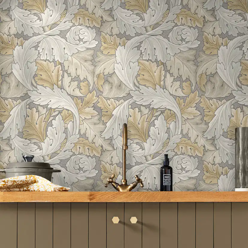 Tapet William Morris At Home Acanthus 124226 EasyUp, Mönstrad